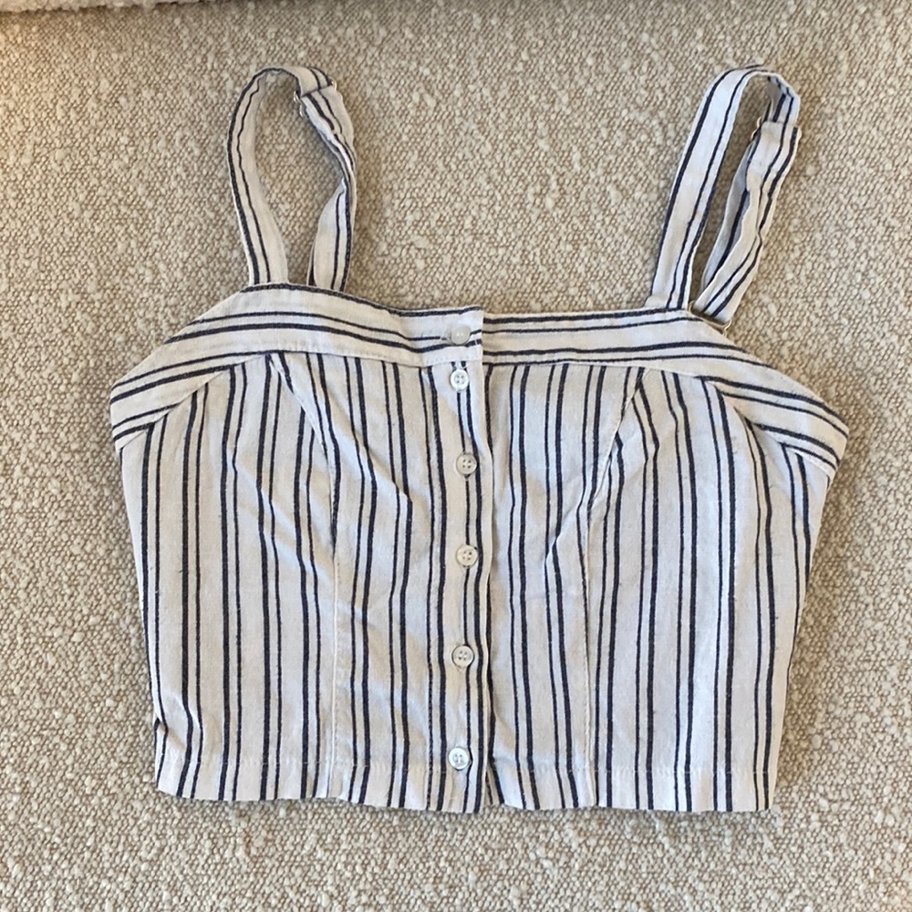 Brandy Melville Striped Button Front shirt